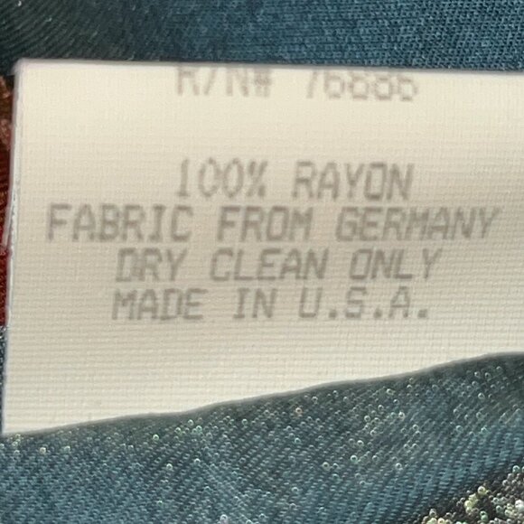 Vintage 80'S PLATINUM by DOROTHY SCHOELEN New with Tags Shimmery Jacket w/ Fruit - Picture 9 of 11